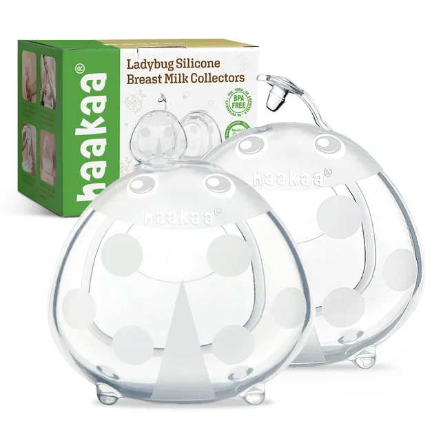 haakaa-ladybug-milk-collector-wearable-breastmilk-collector-2-5oz-75ml-2-pack image 1