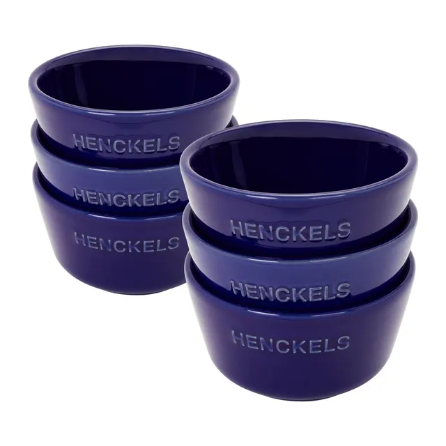 miyabi-ceramic-6-piece-round-ramekin-set-dark-blue-7-oz-handmade-stoneware image 1