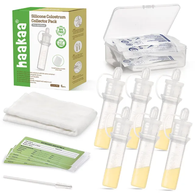 haakaa-colostrum-collector-kit-3-in-1-breast-milk-collector-with-wipe-case-4ml-6 image 1