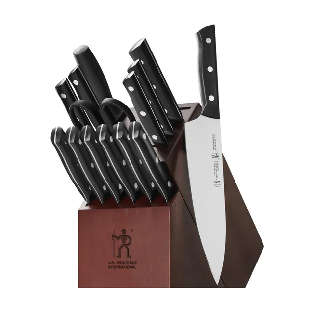 henckels-dynamic-razor-sharp-15-piece-knife-set-with-chef-bread-steak-knives-har image 1