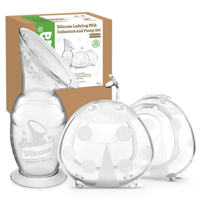 haakaa-gen-2-4oz-100ml-manual-breast-pump-with-suction-base-breast-shells-combo image 1