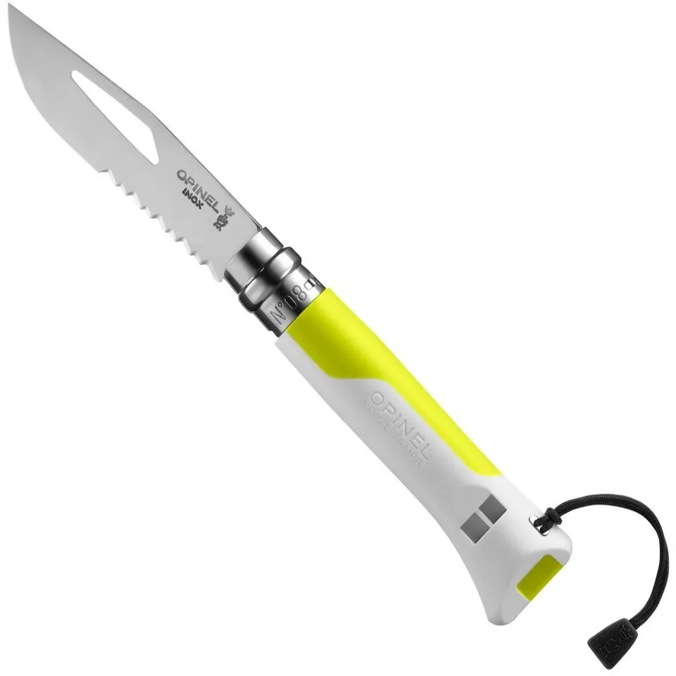 opinel-no-08-outdoor-fluo-series-lemon-folding-knife-warehouse-find-space-age-ma image 1