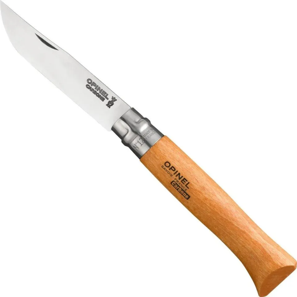 opinel-no-12-carbon-steel-folding-knife-second-chance-large-camping-knife image 1