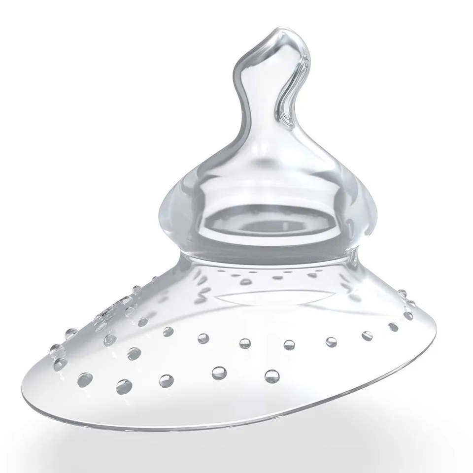 haakaa-original-extra-soft-flexible-silicone-nipple-shields-for-nursing-1pc image 1
