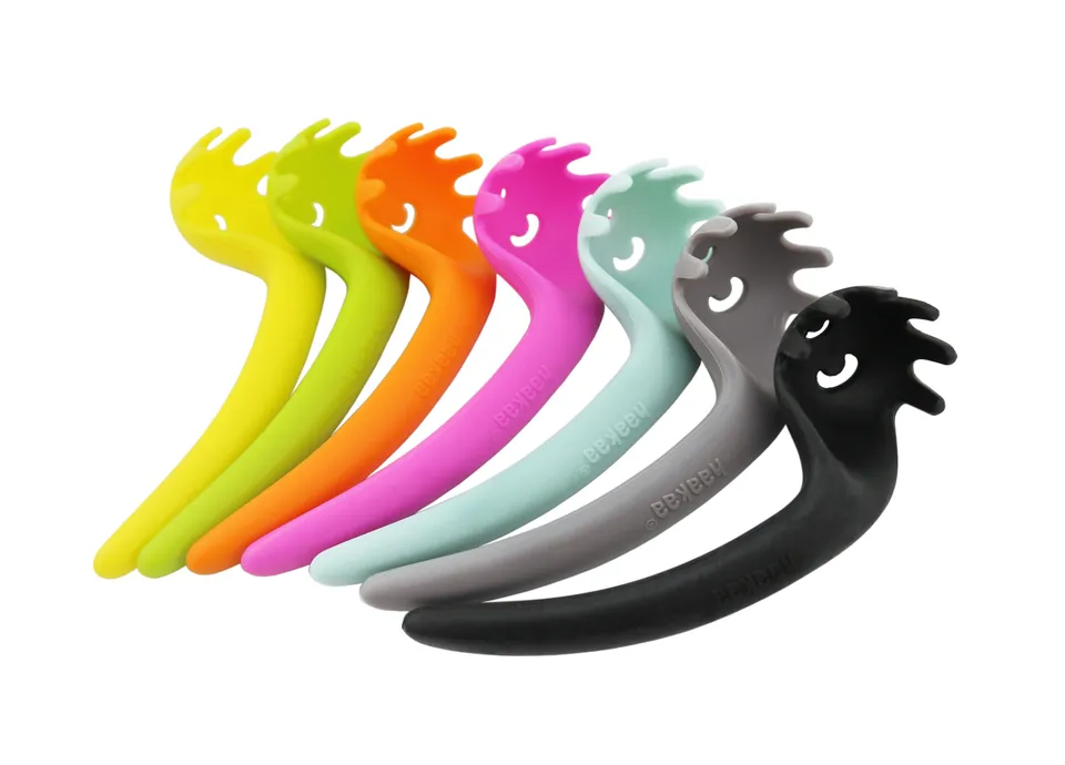 haakaa-silicone-noodle-spoon-baby-led-weaning-tool-100-silicone-pack-of-4 image 1