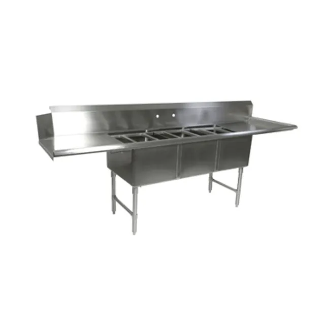 john-boos-dt3b18244-2d24r-clean-dishtable-with-potsinks-right-and-left-drainboar image 1