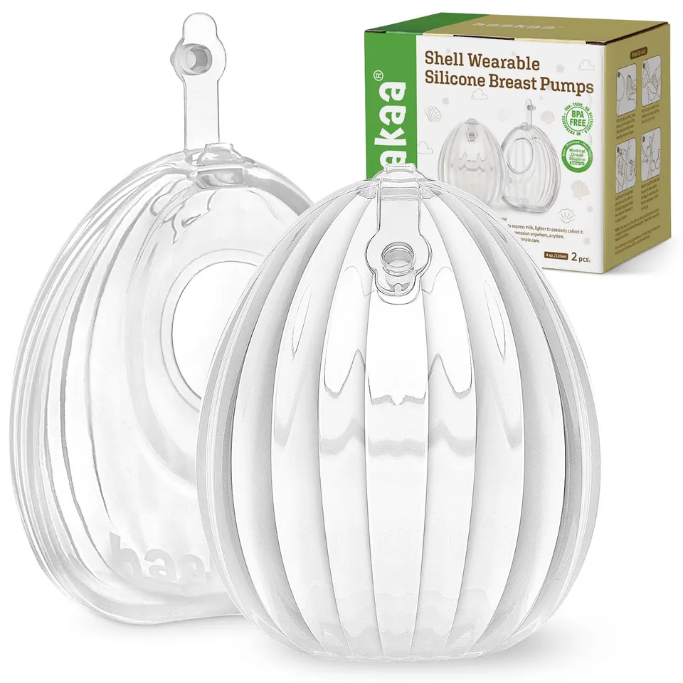 haakaa-shell-wearable-breast-pump-hands-free-passive-milk-collector-shield-for-n image 1