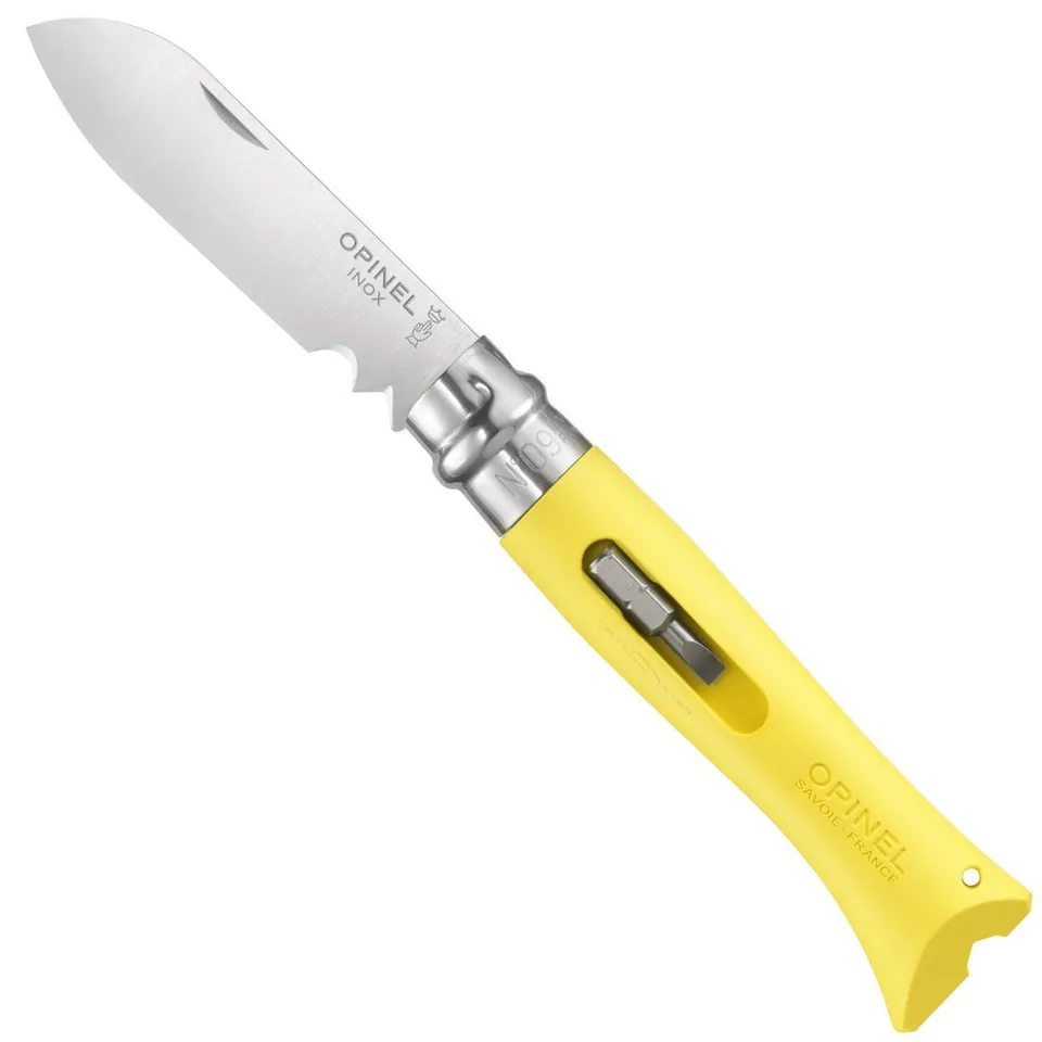 opinel-no-09-diy-folding-utility-knife-with-screwdriver-and-magnetic-bit-holder image 1