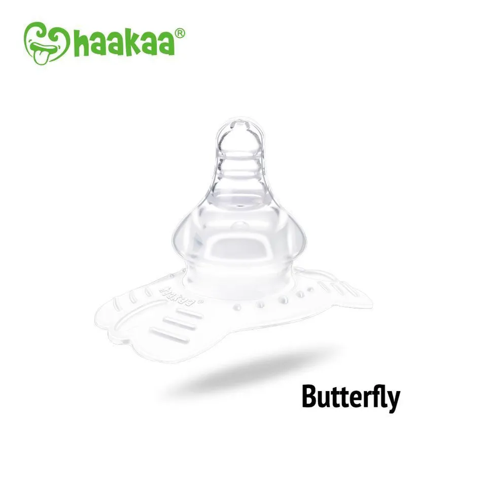 haakaa-silicone-nipple-shields-butterfly-shape-pack-of-4 image 1