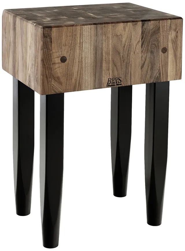 john-boos-pca2-walnut-butcher-block-with-black-legs-24x18x10-end-grain-usa-made image 1