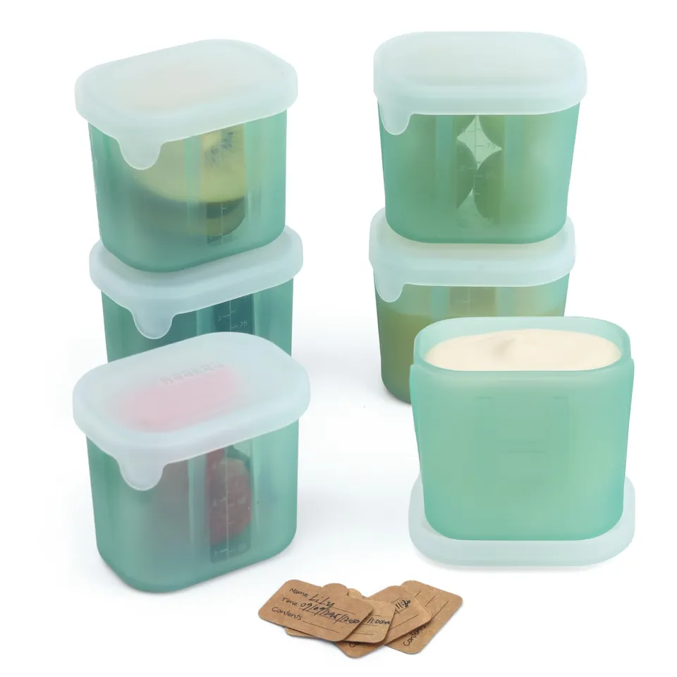 haakaa-mini-meal-silicone-baby-food-containers-3-oz-6-pack-airtight-lids-reusabl image 1