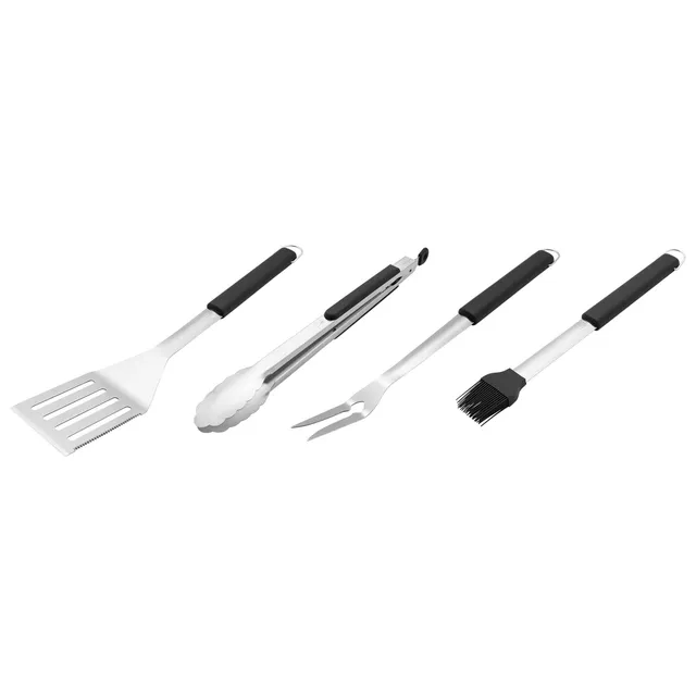 henckels-bbq-grill-tool-set-4-piece-stainless-steel-barbecue-accessories-with-sp image 1