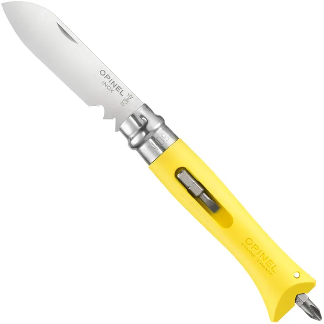 opinel-no-09-diy-stainless-steel-folding-knife-and-multi-tool-with-wire-stripper image 1