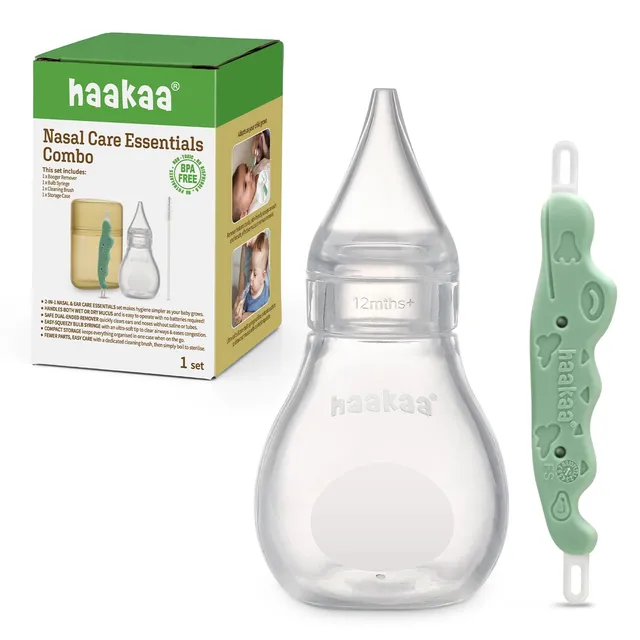 haakaa-nasal-care-essentials-combo-baby-nasal-aspirator-nose-picker-infant-ear-c image 1