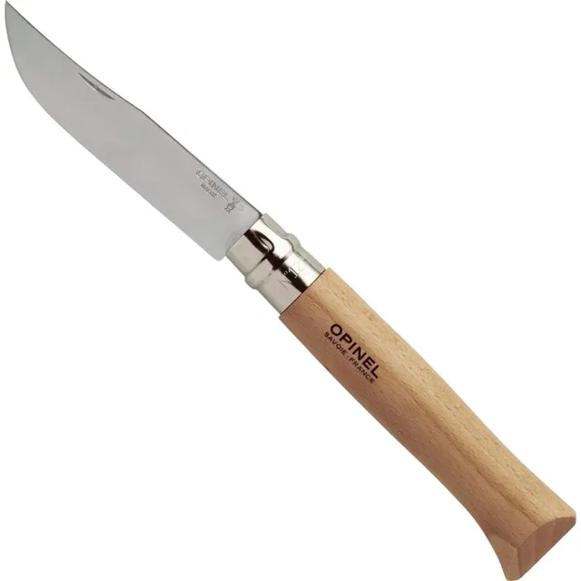opinel-no-12-inox-stainless-steel-folding-pocket-knife-with-beechwood-handle image 1