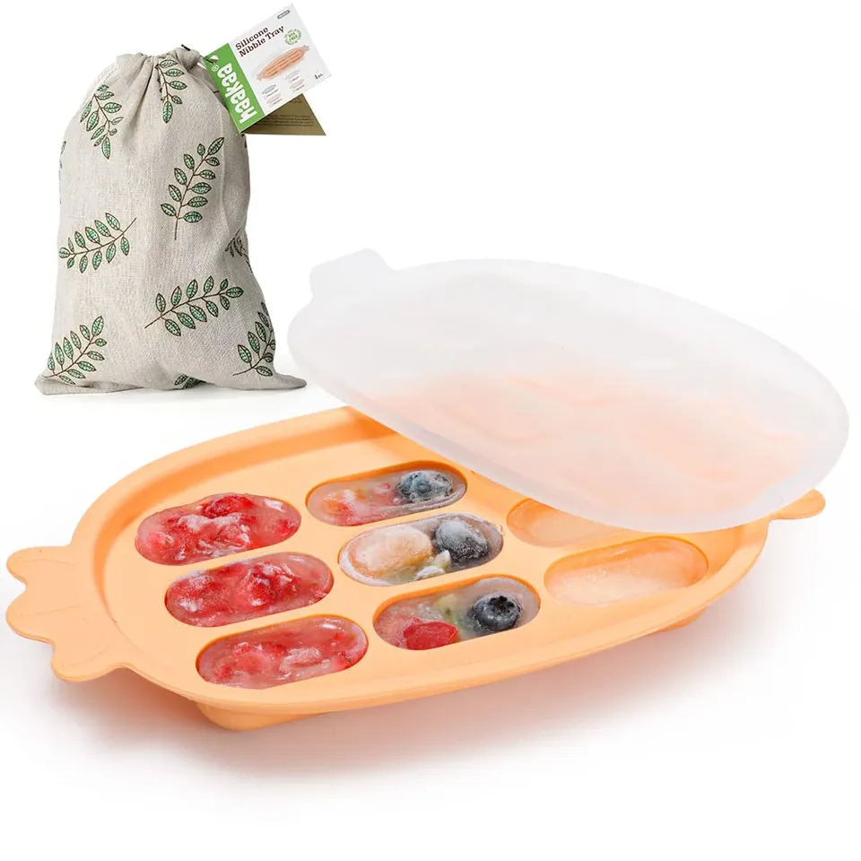 haakaa-silicone-baby-food-freezer-tray-with-lid-perfect-sized-molds-for-breast-m image 1