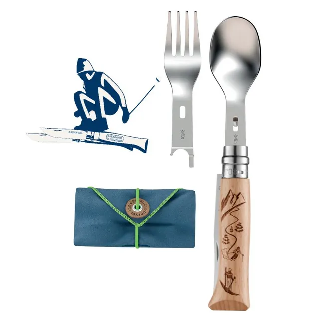 opinel-charcuteski-set-with-no-08-stainless-steel-folding-knife image 1