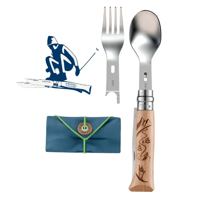 opinel-charcuteski-set-with-no-08-stainless-steel-folding-knife image 1