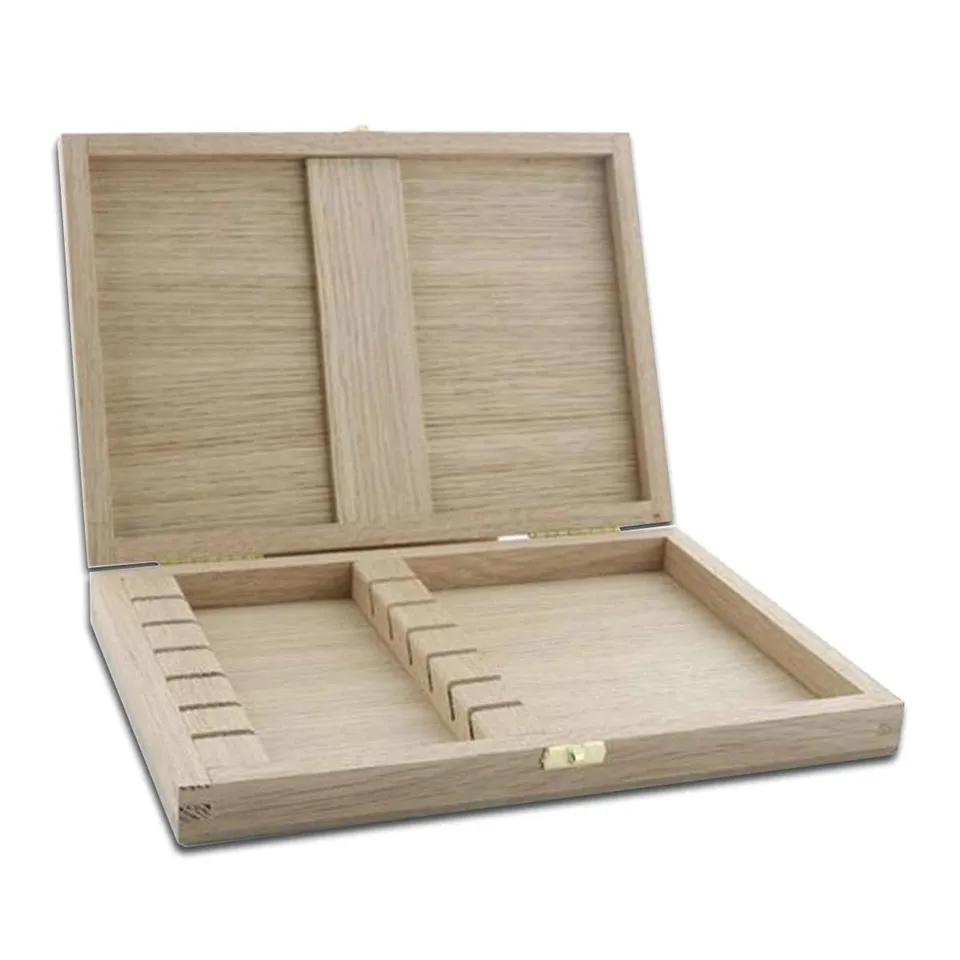 opinel-second-chance-6-slot-oak-steak-knife-storage-box image 1