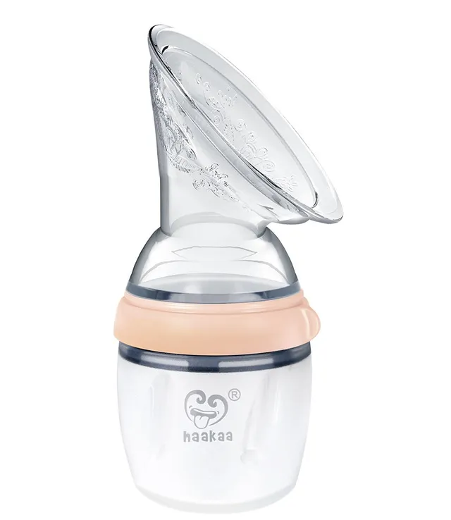 haakaa-generation-3-silicone-breast-pump-manual-160ml-6oz-or-250ml-9oz-with-deta image 1