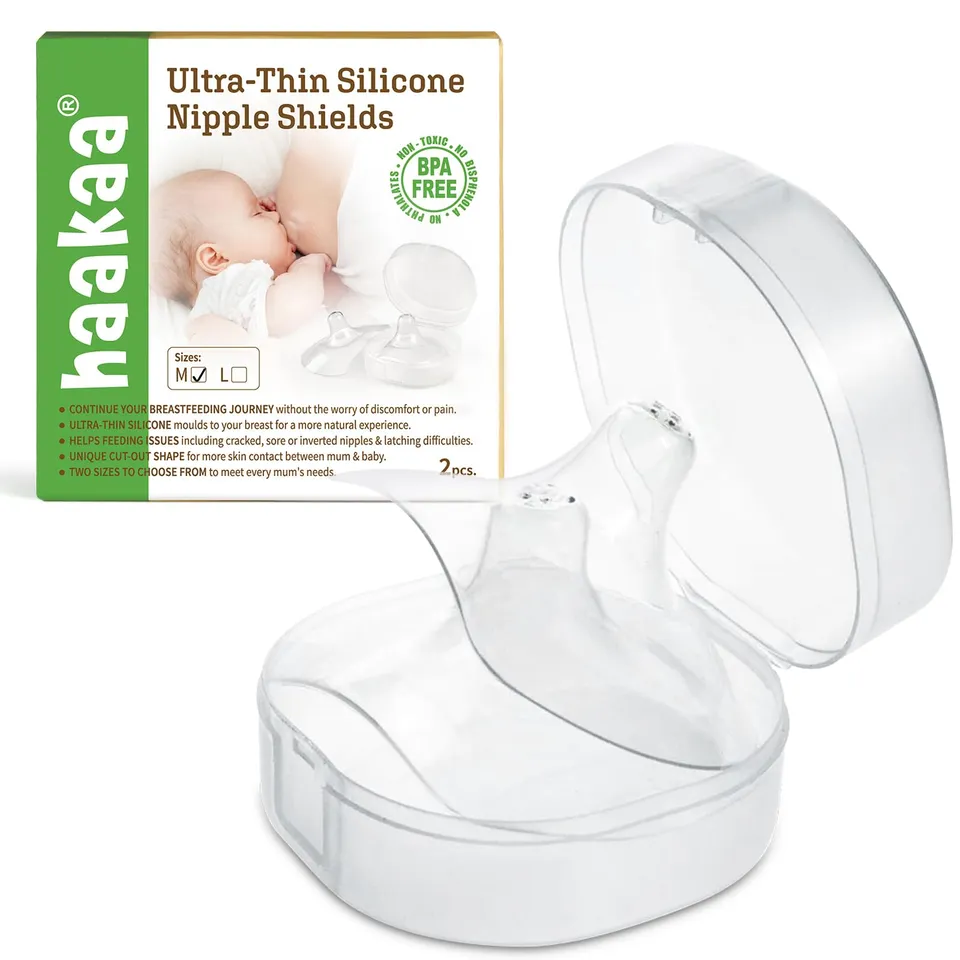 haakaa-ultra-thin-silicone-nipple-shields-with-carry-case-18mm-2-pack image 1