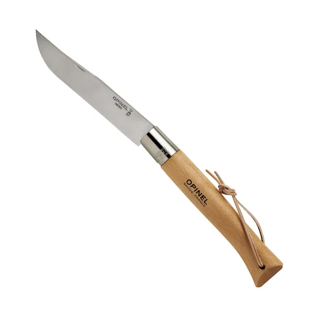 opinel-giant-no-13-stainless-steel-folding-knife-beechwood-handle-largest-opinel image 1