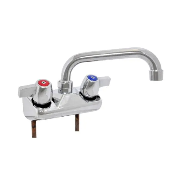john-boos-pbf-w2-6lf-economy-splash-mount-faucet-with-6-swing-spout-4-centers image 1