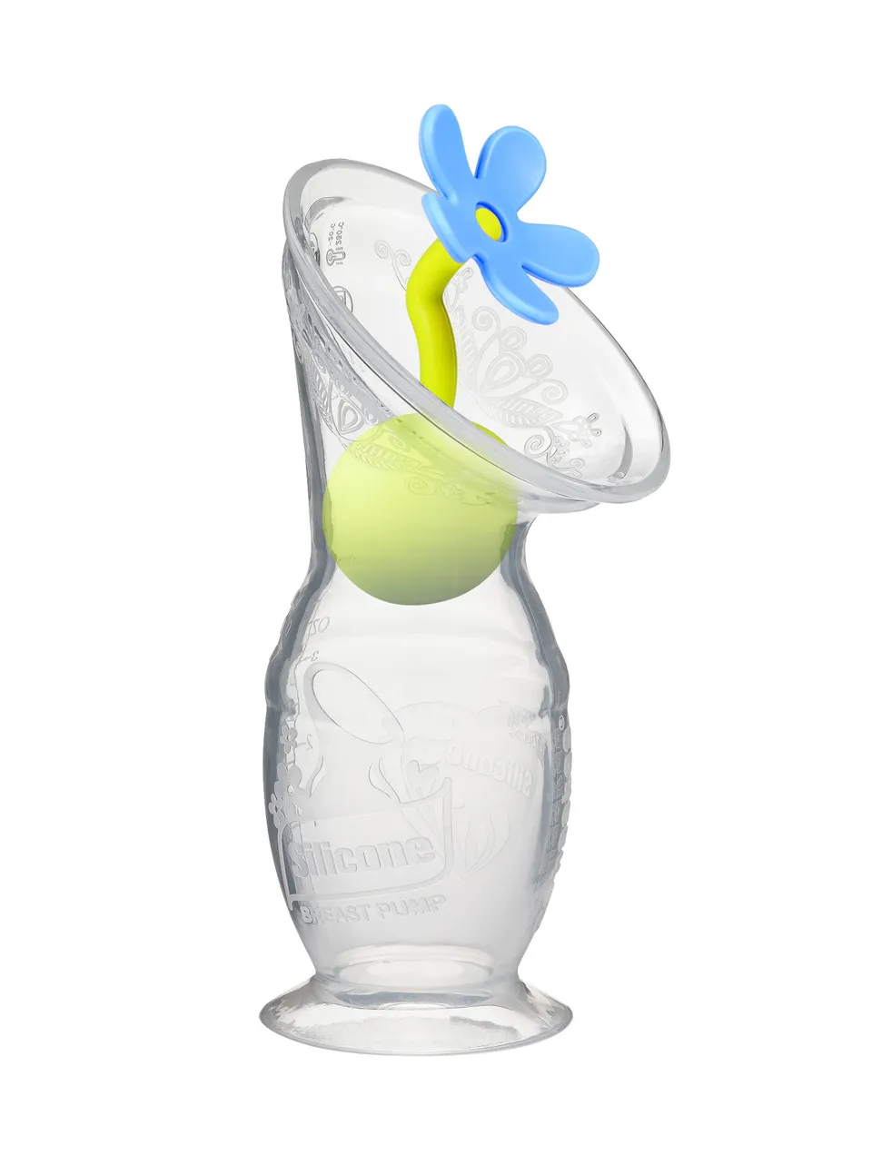 haakaa-gen-2-silicone-breast-pump-with-suction-base-4-oz-flower-stopper-set image 1