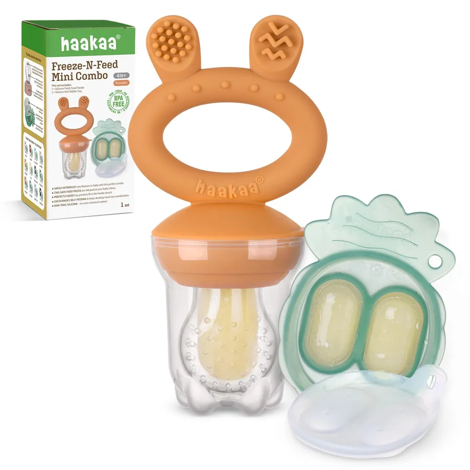 haakaa-baby-fruit-food-feeder-mini-freezer-nibble-tray-combo-bpa-free-silicone-p image 1
