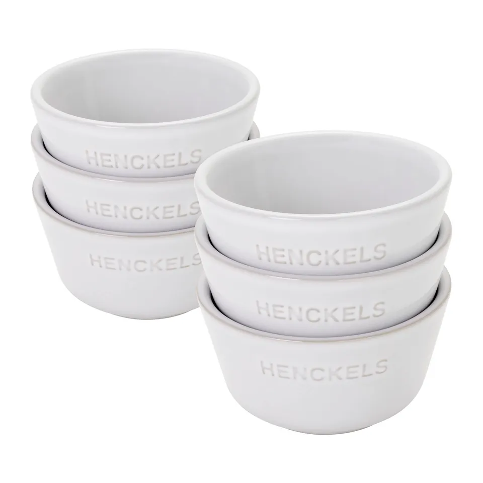 henckels-ceramic-6-piece-round-ramekin-set-white-7-ounce image 1
