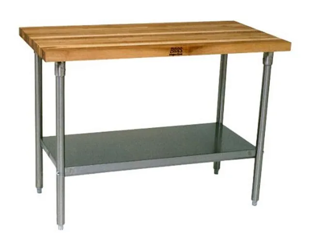 john-boos-hns01-maple-top-work-table-with-galvanized-base-36-x-24 image 1