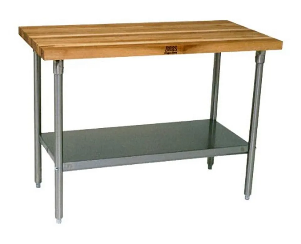 john-boos-hns01-maple-top-work-table-with-galvanized-base-36-x-24 image 1