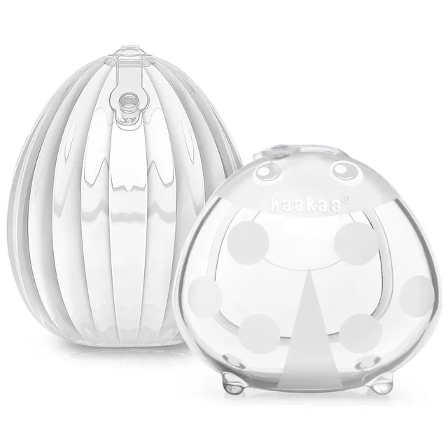haakaa-milk-collector-set-shell-pump-ladybug-combo-hands-free-wearable-breast-pu image 1