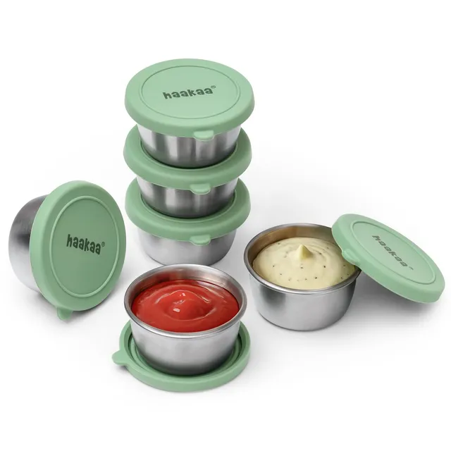 haakaa-6-pack-small-salad-dressing-containers-to-go-1-18oz-35ml-reusable-stainle image 1