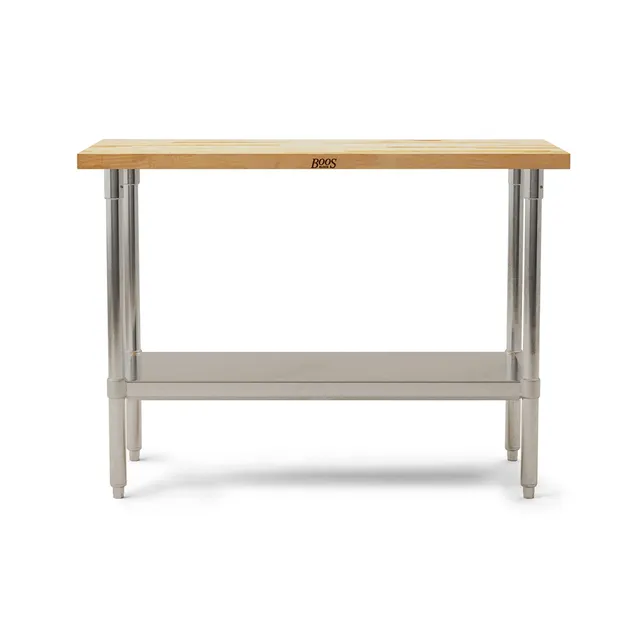john-boos-maple-wood-top-work-table-48-x24-x36-1-5-thick-edge-grain-maple-tablet image 1