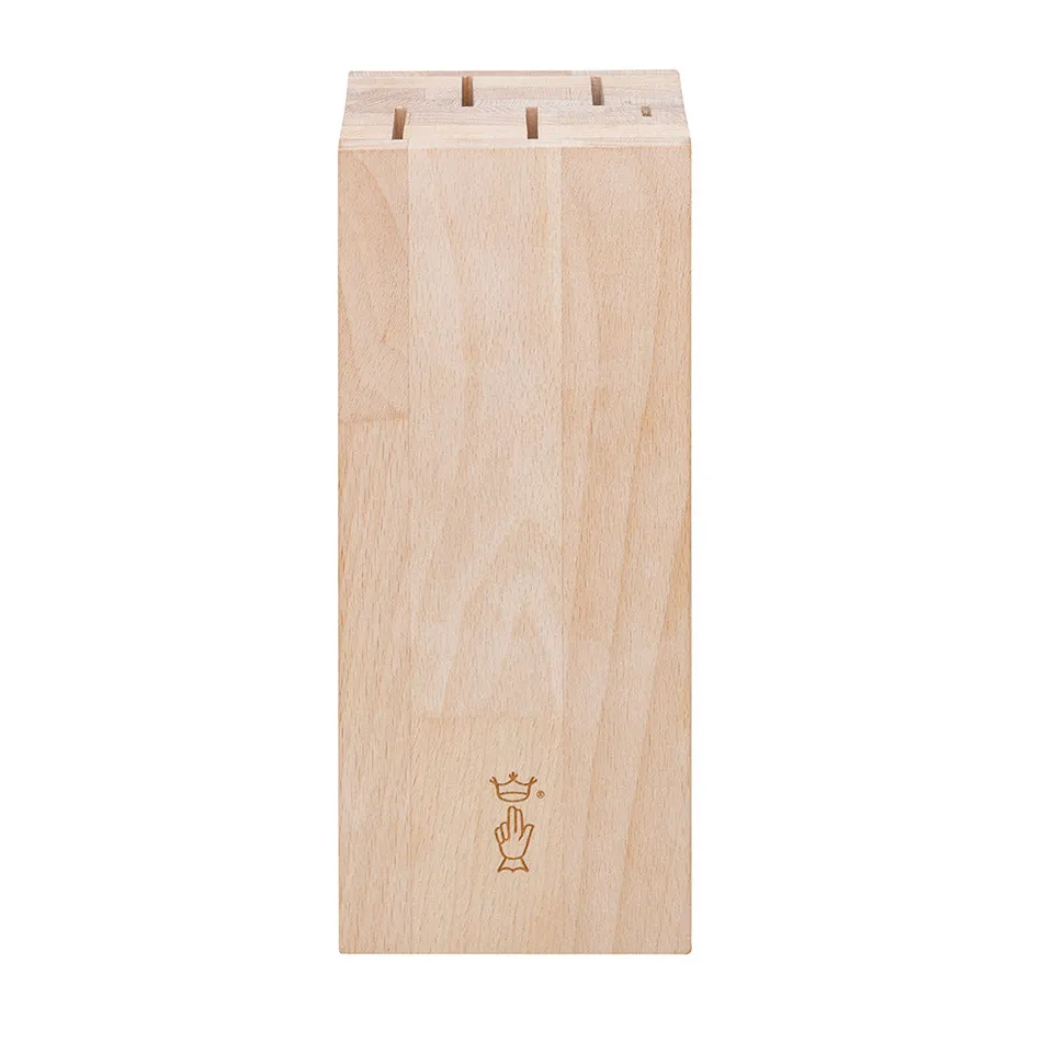 opinel-5-slot-chef-knife-block-beech-wood image 1