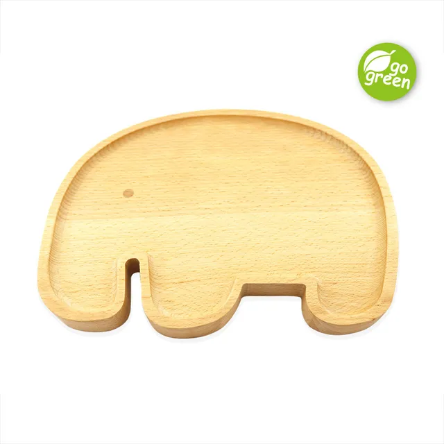 haakaa-wooden-elephant-plate-1-pk image 1
