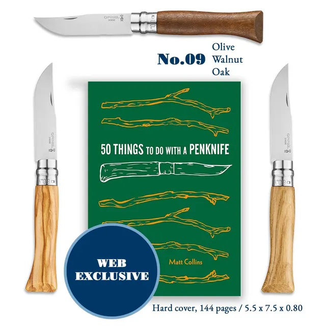 opinel-craftsman-kit-no-09-with-wood-handle-choice-and-book image 1