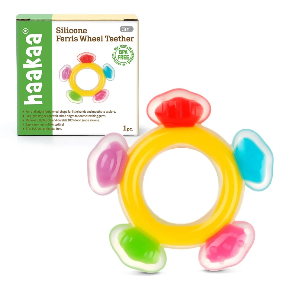 haakaa-silicone-ferris-wheel-teether-freezer-teething-toy-for-babies-3-months-bp image 1