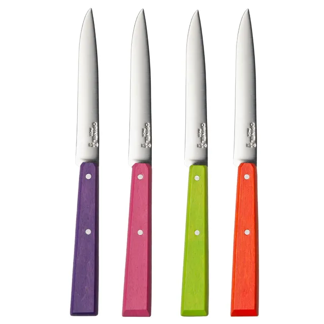 opinel-no-125-bon-appetit-steak-knife-set-of-4-painted-hornbeam image 1