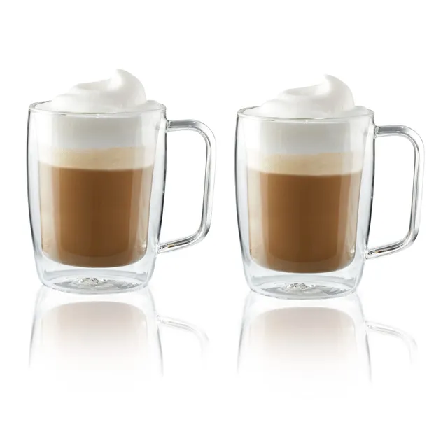 miyabi-henckels-cafe-roma-2-piece-double-wall-glass-latte-mug-set-15oz-borosilic image 1