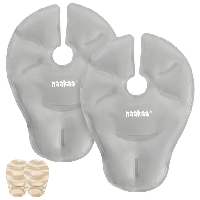 haakaa-breast-therapy-packs-2-pack-grey-hot-cold-compresses-for-breastfeeding image 1