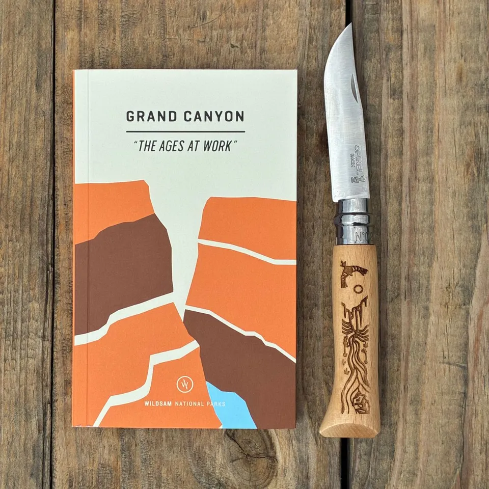opinel-national-parks-guide-series-no-08-knife-with-wildsam-field-guide-bundle image 1