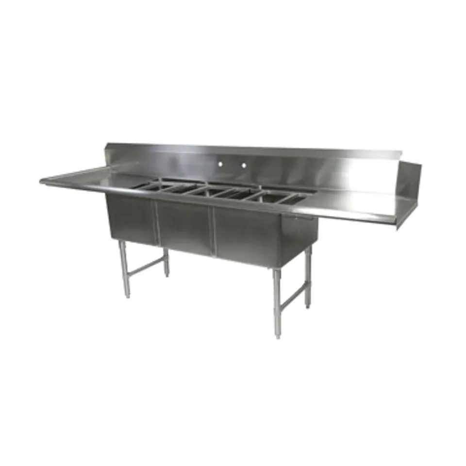 john-boos-dt3b244-2d24l-clean-dishtable-with-potsinks-right-and-left-drainboards image 1