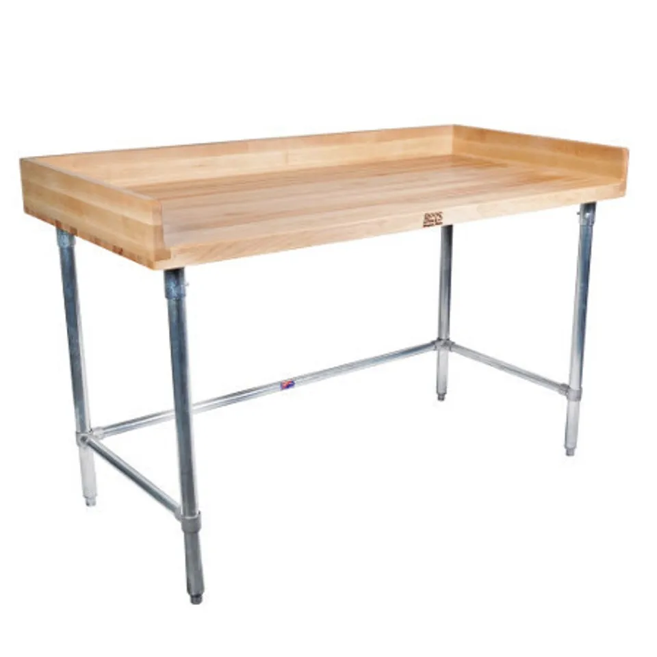 john-boos-dnb17-work-table-with-maple-wood-top-galvanized-legs-96-x-36 image 1