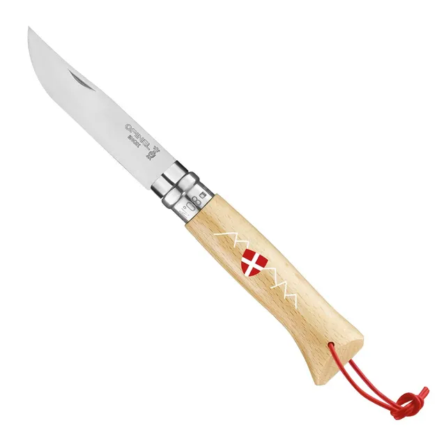 opinel-no-08-le-savoyard-folding-knife-with-red-lanyard image 1