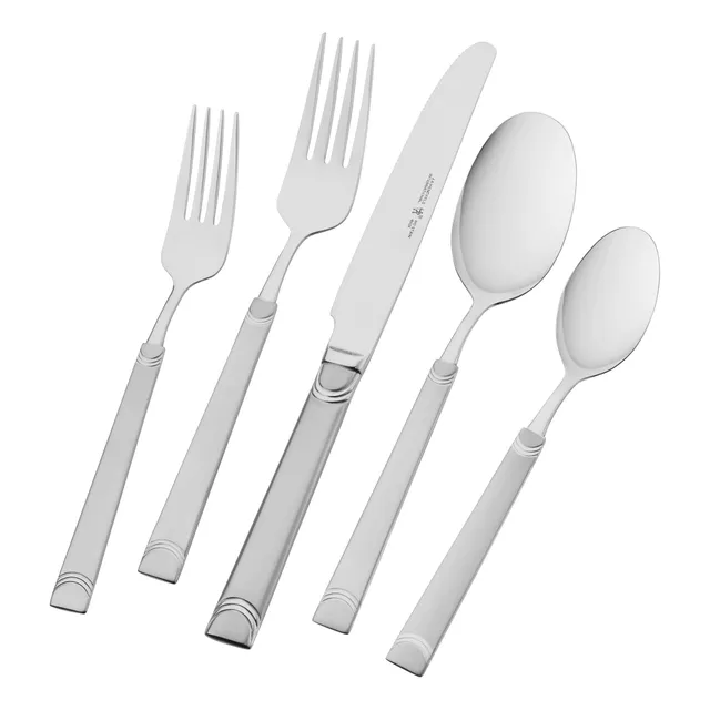 henckels-joy-45-piece-stainless-steel-flatware-set-18-10-steel-forged-knives-lus image 1