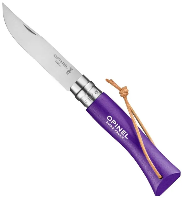 opinel-no-7-colorama-folding-knife-stainless-steel-colored-beechwood-handle image 1