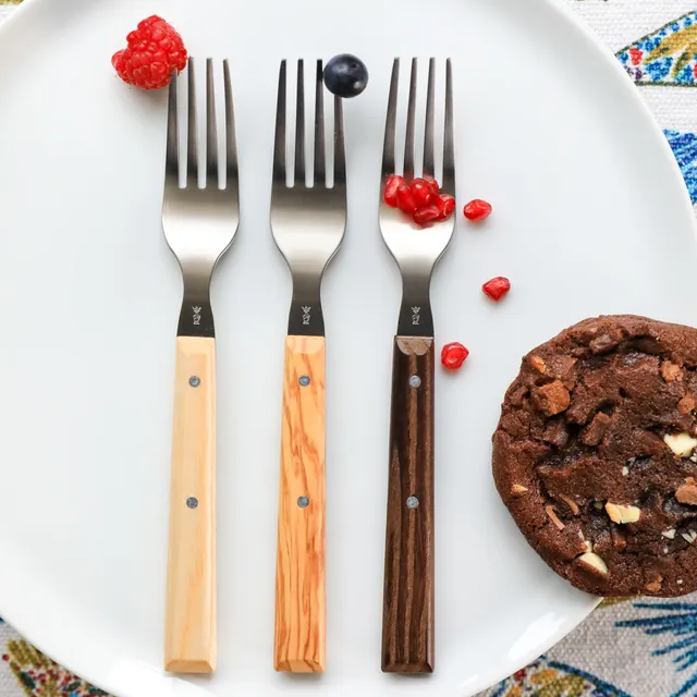 opinel-sylve-wooden-handle-fork-ash-dark-ash-or-olive-wood image 1