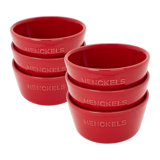 henckels-ceramic-6-piece-round-ramekin-set-cherry-red-7-ounce image 1